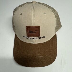 Vineyard Vines Tan and Brown Hat
